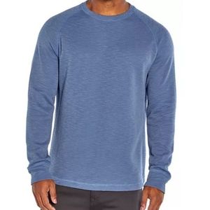 Banana Republic NWT Double Knit Crew Long Sleeve Vntg Indigo